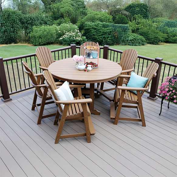 Bar height round discount patio table